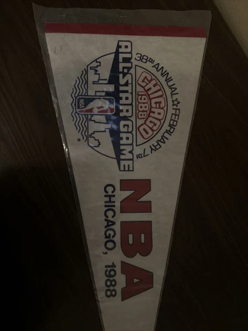 1988 NBA All Star Game Pennant Chicago Bulls Stadium Cover