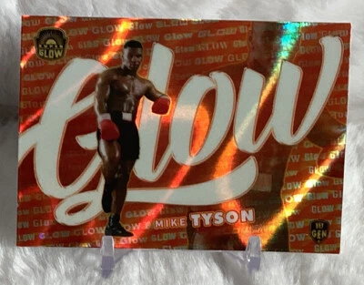 2021 Super Glow Mike Tyson Glow #92 Red Lava PR10 - Image 1 of 3