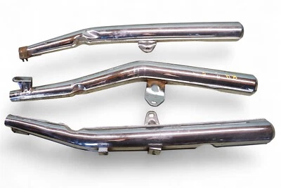 1975 Kawasaki S1 250 Triple Exhaust Mufflers S1250 *2708 #17  - Imagem 1 de 4
