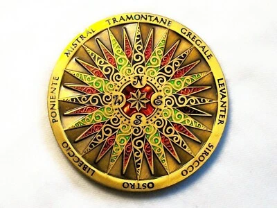 Compass Rose 2009 - Acabado bronce antiguo - Geocoin nuevo sin activar Foto 1 de 2