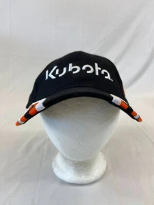 Kubota Baseball Cap Strapback Hat Black Orange Casual Work Wear Adjustable Wear - Picture 1 of 10