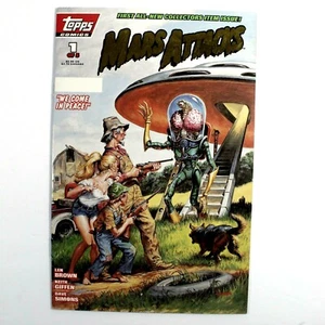 Mars Attacks #1  May 1994  Topps Comics Flip Cover - Picture 1 of 5