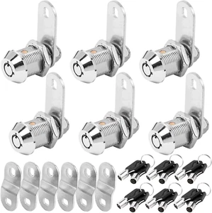 Cam Locks RV Storage Locks Keyed Alike, 7/8” Fits on 9/16” Max Door Thickness, R - Picture 1 of 12