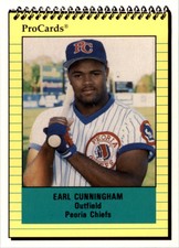 1991 Peoria Chiefs ProCards #1354 Earl Cunningham