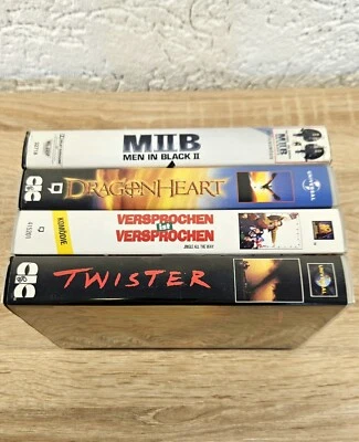 4 x VHS 📼 MIB2 👽 Twister 🌪 DragonHeart 🐲 Versprochen ist Versprochen - Bild 1 von 4