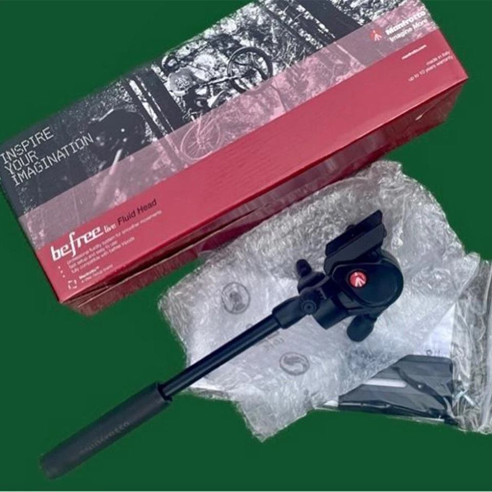 Manfrotto MVH400AH Fluid Video Head 40mm Flat Base Aluminum Tripod - Image 1 of 4