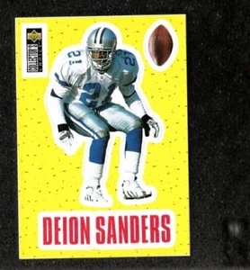 1996 UD Collector's Choice PLAY ACTION STICK-ON DEION SANDERS Cowboys MINT - Picture 1 of 2