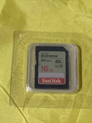Brand New SanDisk Extreme 16GB SDHC Memory Card UHS-I U3 Class 10 90MB/s - Image 1 of 2