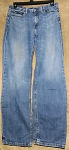 Levis 514 Men's Size 34x34 Blue Jeans Straight Leg Regular Fit Stretch Denim - Picture 1 of 9