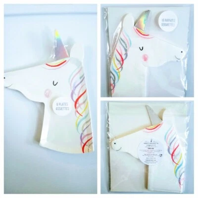 Meri Meri独角兽派对用品盘子和餐巾套装 — 第 1/4 张图片