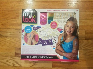 Juego de tatuajes de gemas de lámina Cra-Z-Art My Look * arte corporal brillante de lámina * NUEVO - Imagen 1 de 4