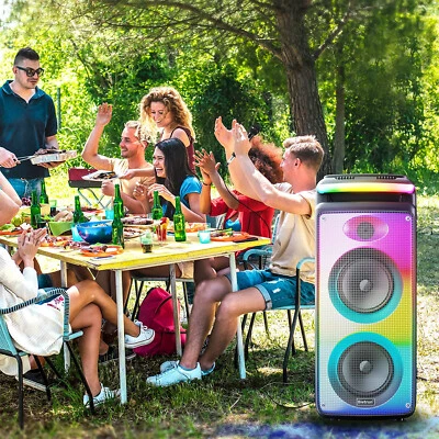 Subwoofers interiores/exteriores de 8"" RMS 200W - 650W Altavoz PA recargable de potencia máxima Foto 1 de 4