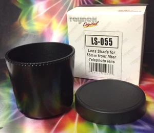 RAYNOX LS-055 Lens Shade +CAP to 55mm Front TELEPHOTO LENS HD-2200 LE HD-2205 - Picture 1 of 6