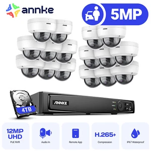 ANNKE 12MP POE 16CH NVR 5MP AI Security IP Camera System Audio Recording Outdoor - Picture 1 of 25