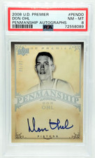 /50 Don Ohl Auto POP 1 PSA 8 2008-09 Upper Deck UD Premier Penmanship Autograph