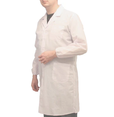 Laborkittel für Labor, Industrie, Medizin, weiß Mantel, Größe S-XL - Bild 1 von 4