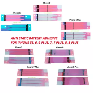 Lot Anti-Static Battery Adhesive Strips Sticker Tape Glue iPhone 8 7 6 5S Plus - Picture 1 of 22