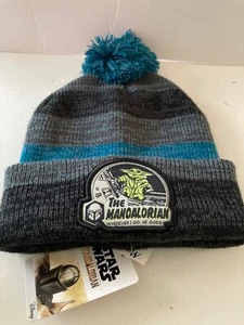 Star Wars The Mandalorian WhereEver I Go, He Goes The Child Adult Beanie Hat NEW - Picture 1 of 2