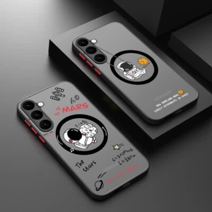 Astronauts Magsafe Matte Case For Samsung Galaxy A55 A54 A53 A52 A34 A14 Cover - Picture 1 of 22
