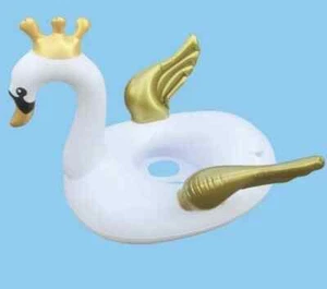 Salvagente a Mutandina Per Bambini Sediolina Piscina A Forma Di Cigno Bianco reb - Foto 1 di 1