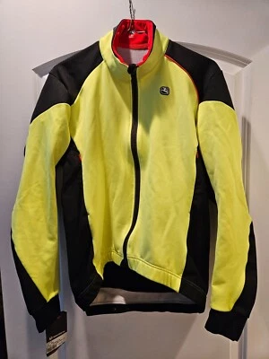 Giordana FR-C Men's Cycling Jacket - Black/Fluo Yellow, Medium - Image 1 of 4