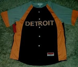 NWT Detroit Tigers Authentic Arena Gear Baseball Blue Orange Grey Jersey Sz XL* - Picture 1 of 6