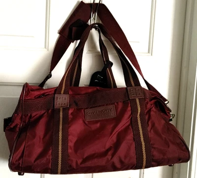 Vintage GIVENCHY Paris New York Travel Duffle Duffel Bag Overnight Carry On Gym - Image 1 of 4