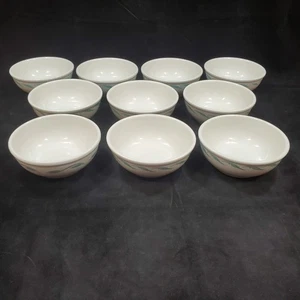 10 cuencos Homer Laughlin Best China Restaurant Ware de 5" hoja de roble verde azulado - Imagen 1 de 24