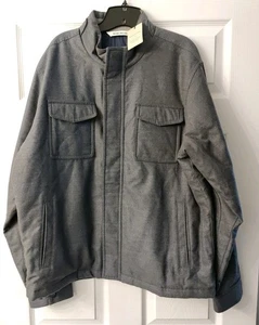 NWT XLARGE Peter Millar Charcoal Grey Wool Norfolk Bomber Jacket MSRP $395 - Picture 1 of 8