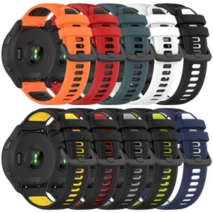 18mm Watch Strap Silicone Engraved Strap for Forerunner255S/265S Home/Travel - Picture 1 of 12