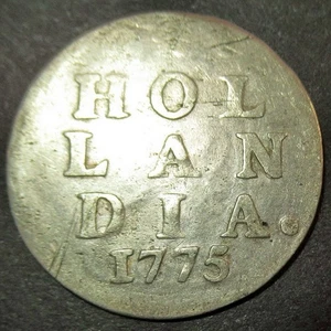 Certificate Authenticity 1775 Dutch Colonial New York Silver Loin Dime Hollandia - Picture 1 of 4