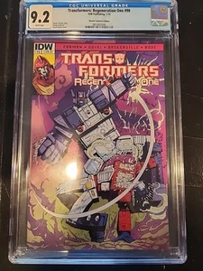 Transformers Regeneration One #98 CGC 9.2 IDE PUBLISHING 1/14 WHITE PAGES FURMAN - Picture 1 of 13