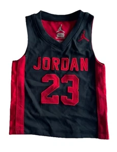 Vintage Air Jordan Nike Kleinkind Basketball Trikot Jungen Größe 18 Monate weiß #23 - Bild 1 von 9