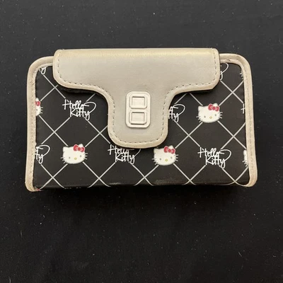 Nintendo DS Lite Hello Kitty Cartera Plegable Estuche de Transporte Gris y Negro Sanrio Distress Foto 1 de 3