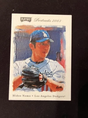2003 Playoff Portraits - Very Rare Dealer Sample - HIDEO NOMO - Dodgers - Image 1 of 2