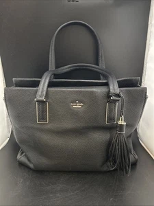 Cartera Kate Spade “New York” de cuero negro - Imagen 1 de 18