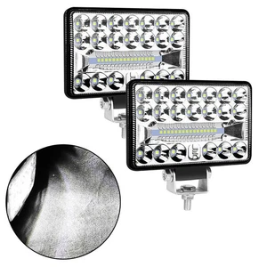 Shock-proof Car LED Lights Headlights Rectangular Replacement 2Pcs 60W - Picture 1 of 12