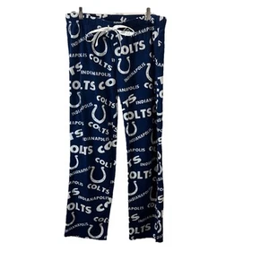NFL Team Indianapolis Colts Pull On Fleece Pajama PJ Pants Womens Size L - Picture 1 of 8