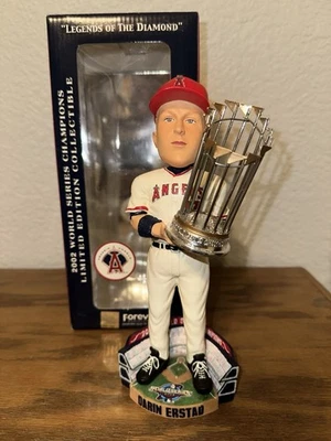 Trofeo Serie Mundial Darin Erstad 2002 Anaheim Angels LA Los Angeles Bobblehead Foto 1 de 3