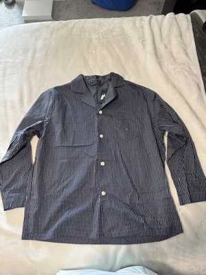 NUEVO CON ETIQUETAS Hombres Hart Schaffner Marx Azul Rayas Manga Larga Talla XL Prendas para Dormir Camisa 125 Foto 1 de 4