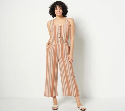 Vestido feminino J Jason Wu plus size 4X listrado regular linho botão vermelho A499665 - Imagem 1 de 4