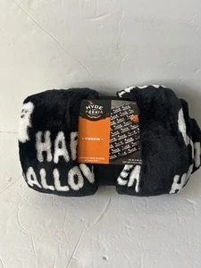 Hyde and Eek!  Happy Halloween Black Throw Blanket 50” X 60” - Picture 1 of 7