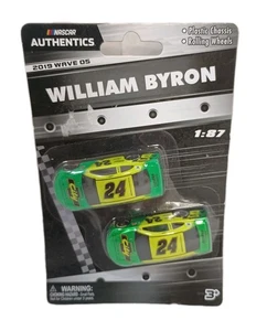 William Byron NASCAR AUTHENTICS 1/87 Twin Pack 2019 WAVE 05 - Picture 1 of 7