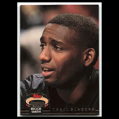 Reggie Smith Rookie #329 1992 Topps Stadium Club Portland Trail Blazers Card NBA - Image 1 of 3