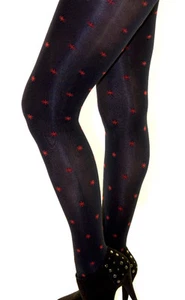 Medias opacas con estampado de estrellas rojas o azules - S/M y M/L - Imagen 1 de 6