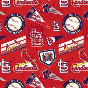 Tela de algodón con bandera de Cardinals - Imagen 1 de 3