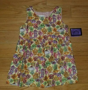 Boutique Little Butterfly Girls Size 2 Teapots Pinafore Dress Tea Party Handmade - Picture 1 of 3