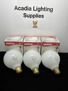 ⚡️LOT OF 3⚡️Decorative Globe LIGHT SATCO S3442 G25 60W 120V - Picture 1 of 5