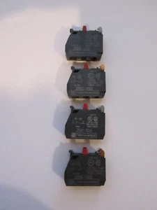4 X TELEMECANIQUE ZBE-102 CONTACT BLOCKS USED - Picture 1 of 5