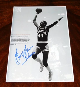SAN ANTONIO SPURS HOF LEGEND GEORGE "THE ICEMAN" GERVIN SIGNED 12X18 PHOTO!!! - Picture 1 of 1